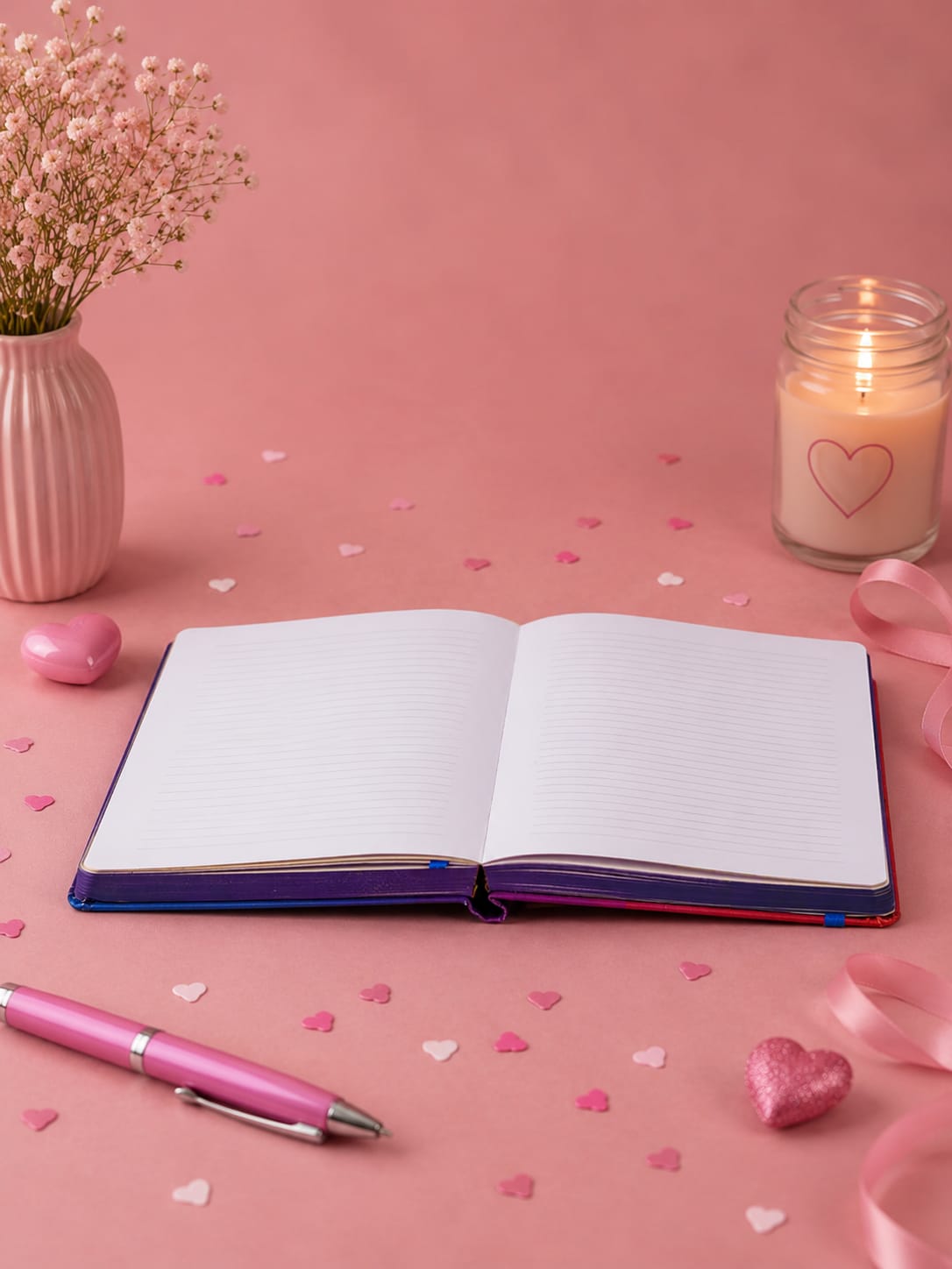 Inked with love - Pink and Blue
