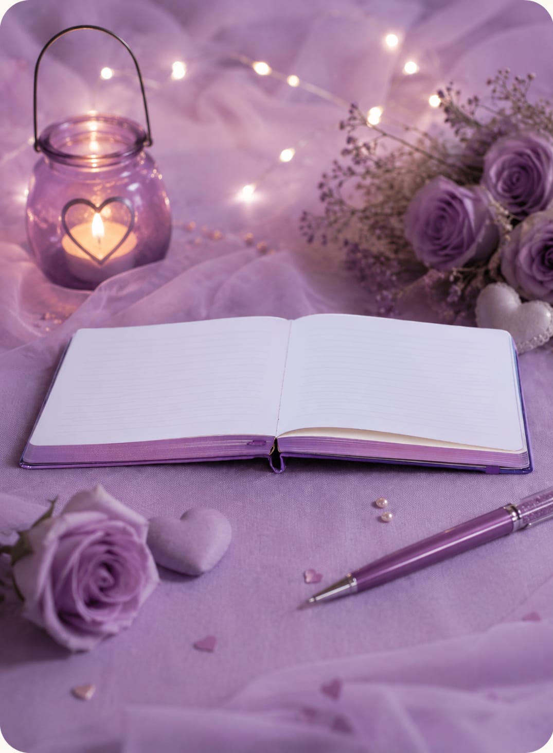 Inked with love - Violet and skyblue