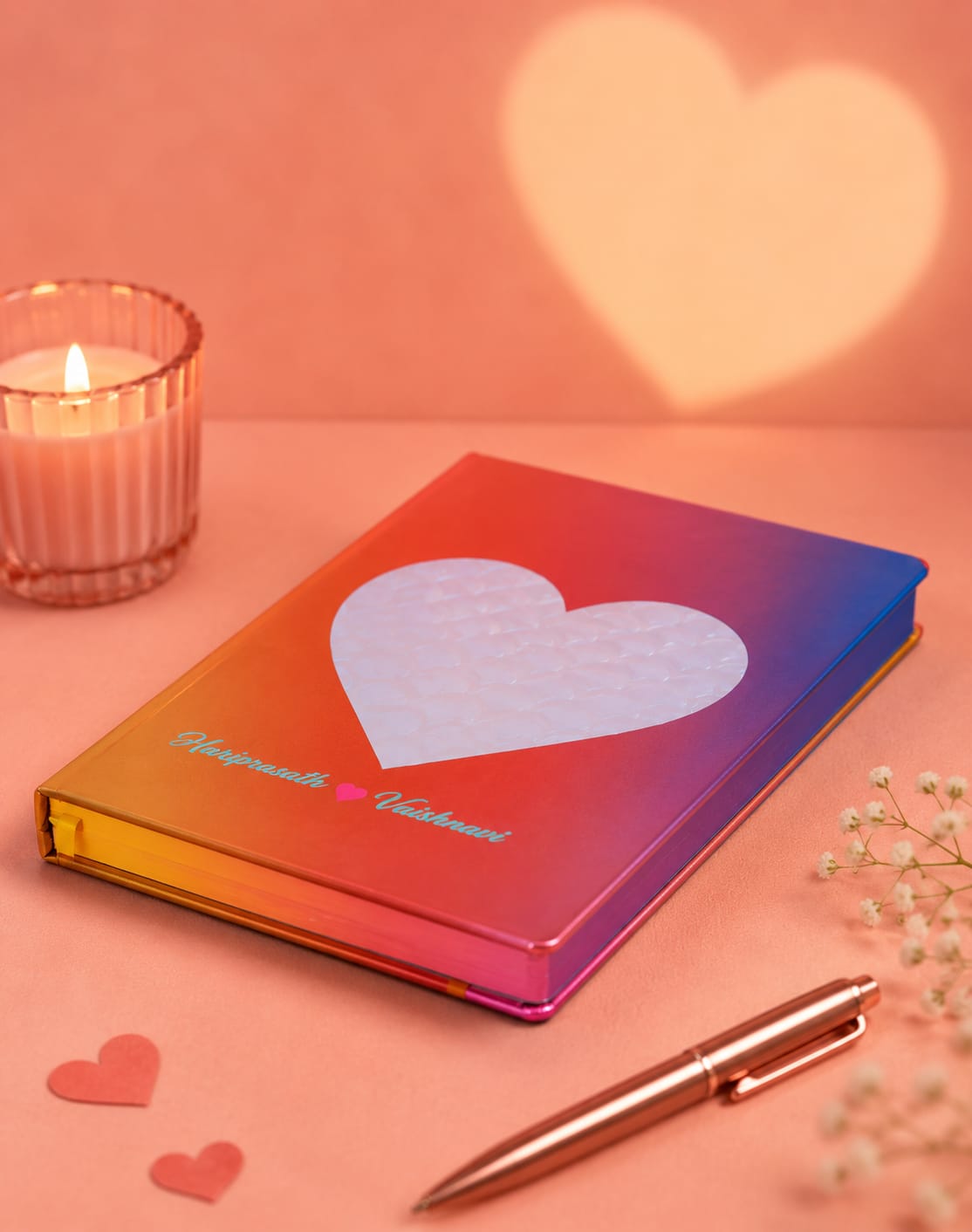 Inked with love - Orange and Blue
